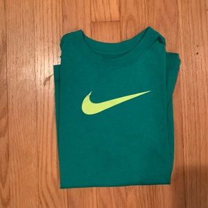 Green and Neon Nike shirt